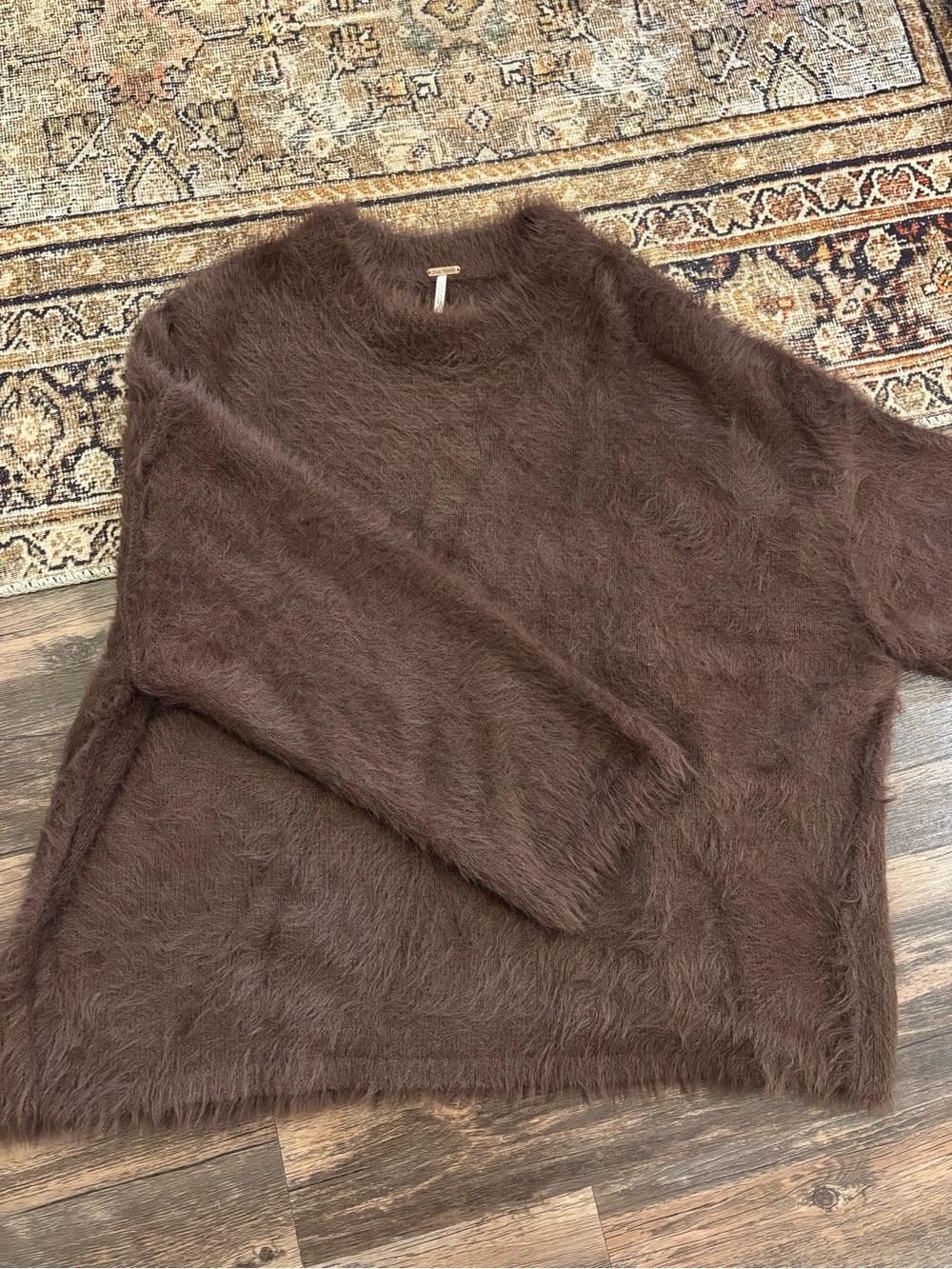 Free People Harrison Bunny Crew Sweater - Small